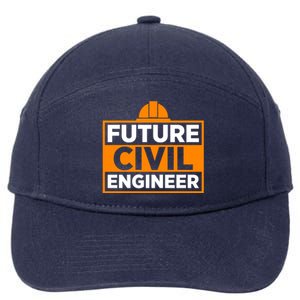 Future Civil Engineer Civil Engineer Dad Gift 7-Panel Snapback Hat