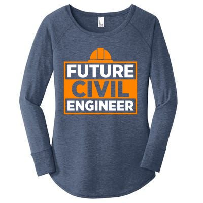 Future Civil Engineer Civil Engineer Dad Gift Women's Perfect Tri Tunic Long Sleeve Shirt