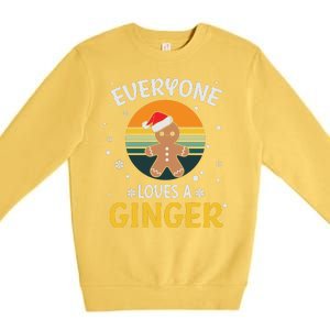 Funny Christmas Everyone Loves A Ginger Xmas Premium Crewneck Sweatshirt