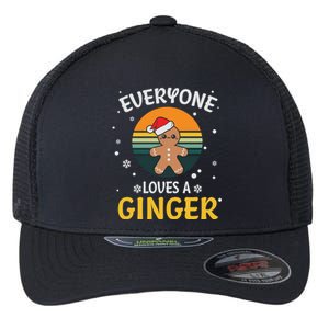 Funny Christmas Everyone Loves A Ginger Xmas Flexfit Unipanel Trucker Cap