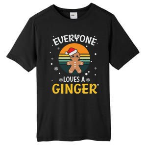 Funny Christmas Everyone Loves A Ginger Xmas Tall Fusion ChromaSoft Performance T-Shirt