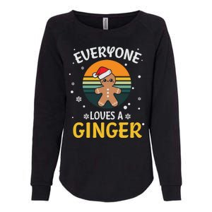 Funny Christmas Everyone Loves A Ginger Xmas Womens California Wash Sweatshirt