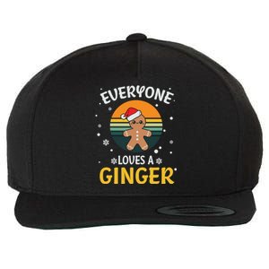 Funny Christmas Everyone Loves A Ginger Xmas Wool Snapback Cap