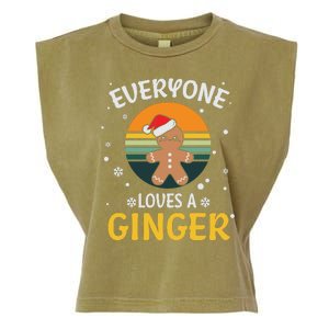 Funny Christmas Everyone Loves A Ginger Xmas Garment-Dyed Women's Muscle Tee