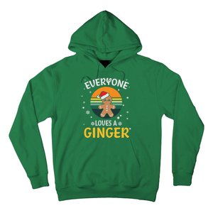 Funny Christmas Everyone Loves A Ginger Xmas Hoodie