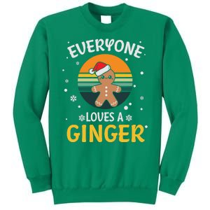 Funny Christmas Everyone Loves A Ginger Xmas Sweatshirt