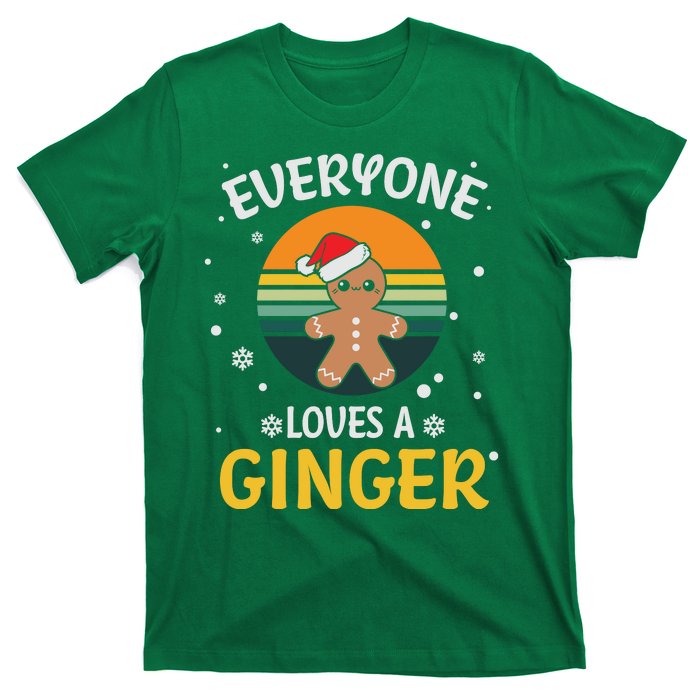 Funny Christmas Everyone Loves A Ginger Xmas T-Shirt