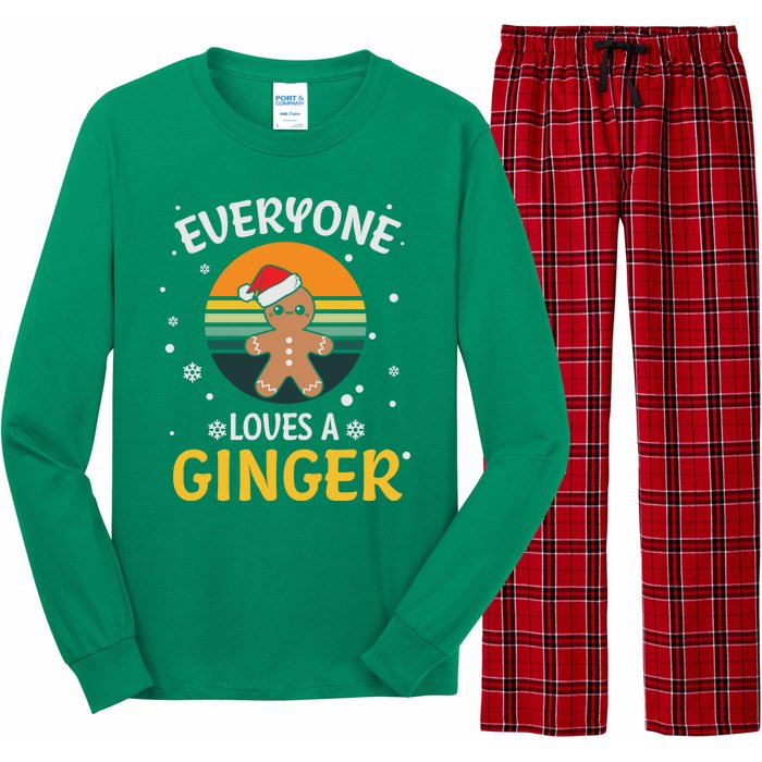 Funny Christmas Everyone Loves A Ginger Xmas Long Sleeve Pajama Set