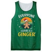 Funny Christmas Everyone Loves A Ginger Xmas Mesh Reversible Basketball Jersey Tank