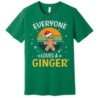 Funny Christmas Everyone Loves A Ginger Xmas Premium T-Shirt