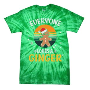 Funny Christmas Everyone Loves A Ginger Xmas Tie-Dye T-Shirt