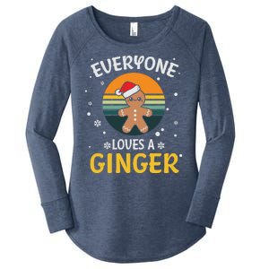 Funny Christmas Everyone Loves A Ginger Xmas Women's Perfect Tri Tunic Long Sleeve Shirt