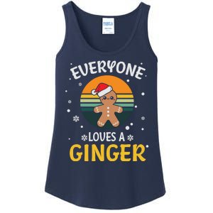 Funny Christmas Everyone Loves A Ginger Xmas Ladies Essential Tank