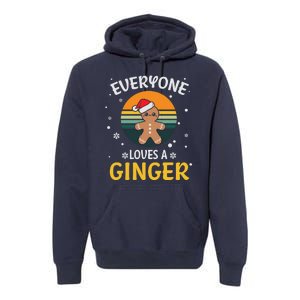 Funny Christmas Everyone Loves A Ginger Xmas Premium Hoodie