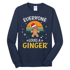 Funny Christmas Everyone Loves A Ginger Xmas Tall Long Sleeve T-Shirt