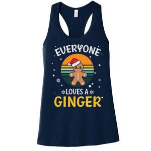 Funny Christmas Everyone Loves A Ginger Xmas Women's Racerback Tank