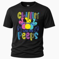 Funny Cute Easter Chillin With My Peeps Cooling Performance Crew T-Shirt