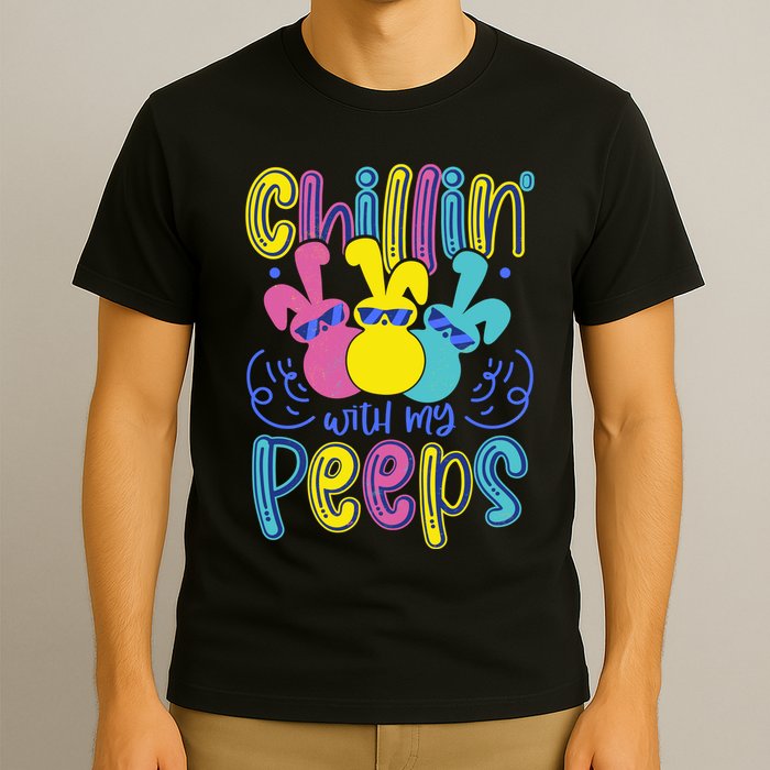 Funny Cute Easter Chillin With My Peeps T-Shirt