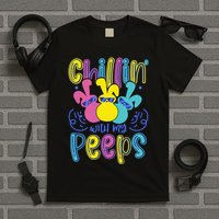 Funny Cute Easter Chillin With My Peeps T-Shirt