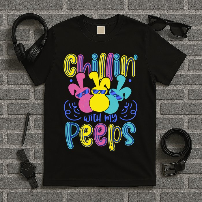Funny Cute Easter Chillin With My Peeps T-Shirt