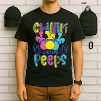 Funny Cute Easter Chillin With My Peeps T-Shirt