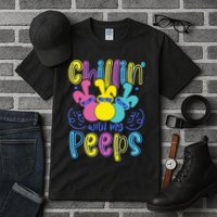 Funny Cute Easter Chillin With My Peeps Tall T-Shirt