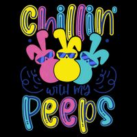 Funny Cute Easter Chillin With My Peeps Mug