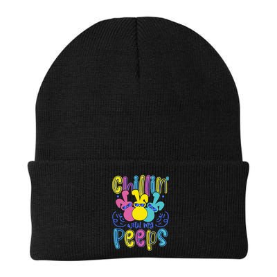 Funny Cute Easter Chillin With My Peeps Beanie