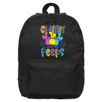 Funny Cute Easter Chillin With My Peeps 16 in Basic Backpack