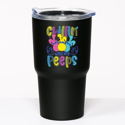 Funny Cute Easter Chillin With My Peeps Tumbler