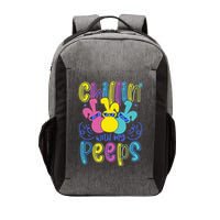Funny Cute Easter Chillin With My Peeps Vector Backpack
