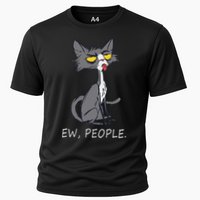 Funny Cat Ew People Meowy Cat Lovers Gifts Cooling Performance Crew T-Shirt