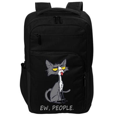 Funny Cat Ew People Meowy Cat Lovers Gifts Impact Tech Backpack