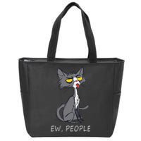 Funny Cat Ew People Meowy Cat Lovers Gifts Zip Tote Bag