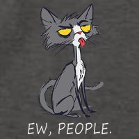 Funny Cat Ew People Meowy Cat Lovers Gifts Vector Backpack