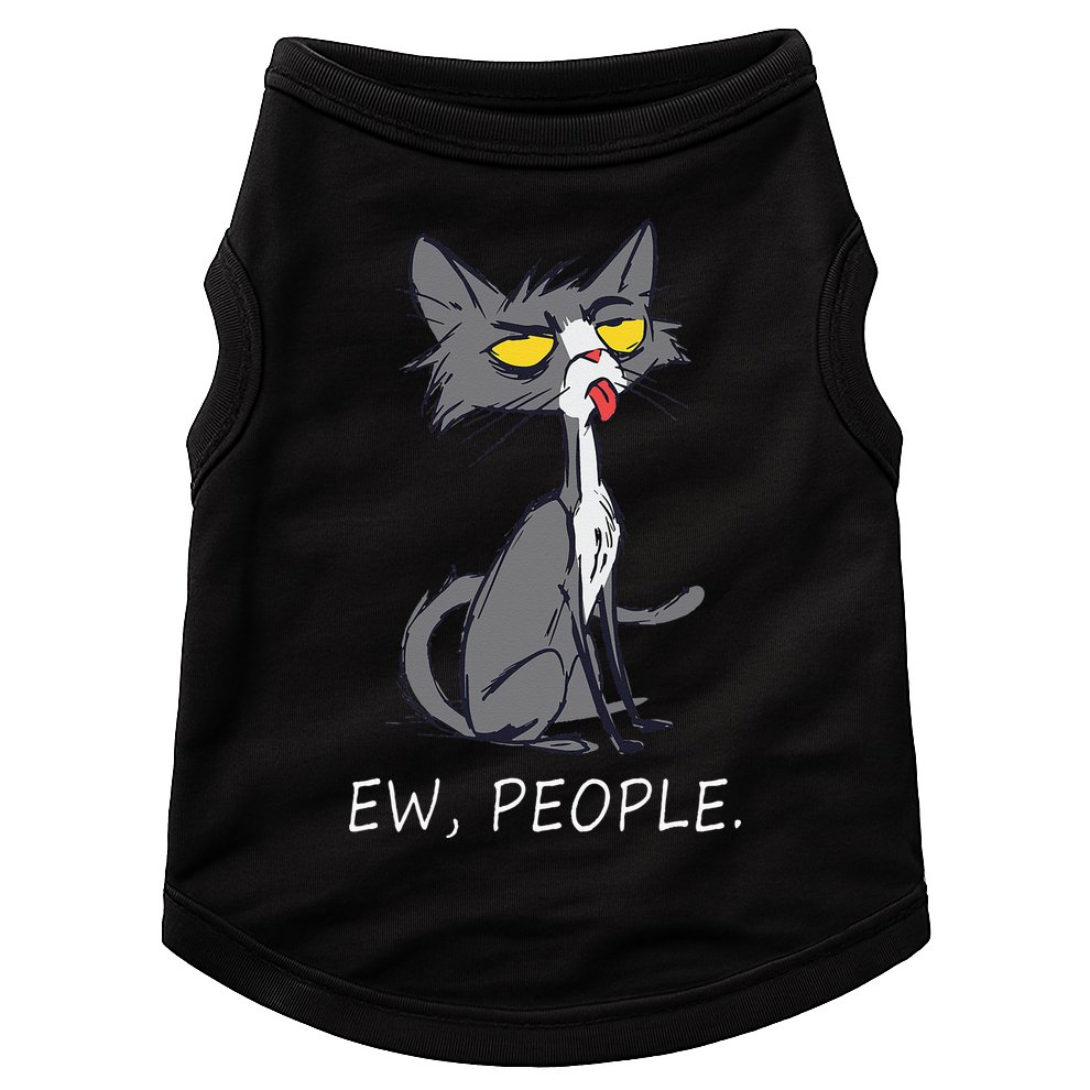 Funny Cat Ew People Meowy Cat Lovers Doggie Tank