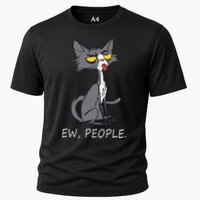 Funny Cat Ew People Meowy Cat Lovers Cooling Performance Crew T-Shirt