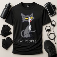 Funny Cat Ew People Meowy Cat Lovers Cooling Performance Crew T-Shirt