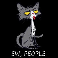 Funny Cat Ew People Meowy Cat Lovers Cooling Performance Crew T-Shirt