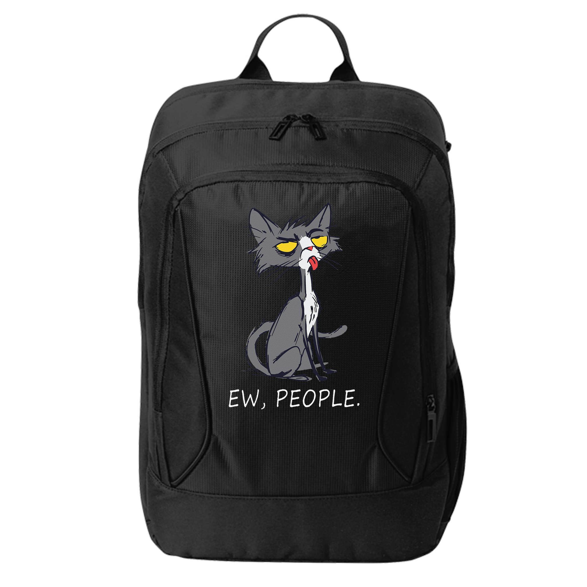 Funny Cat Ew People Meowy Cat Lovers City Backpack