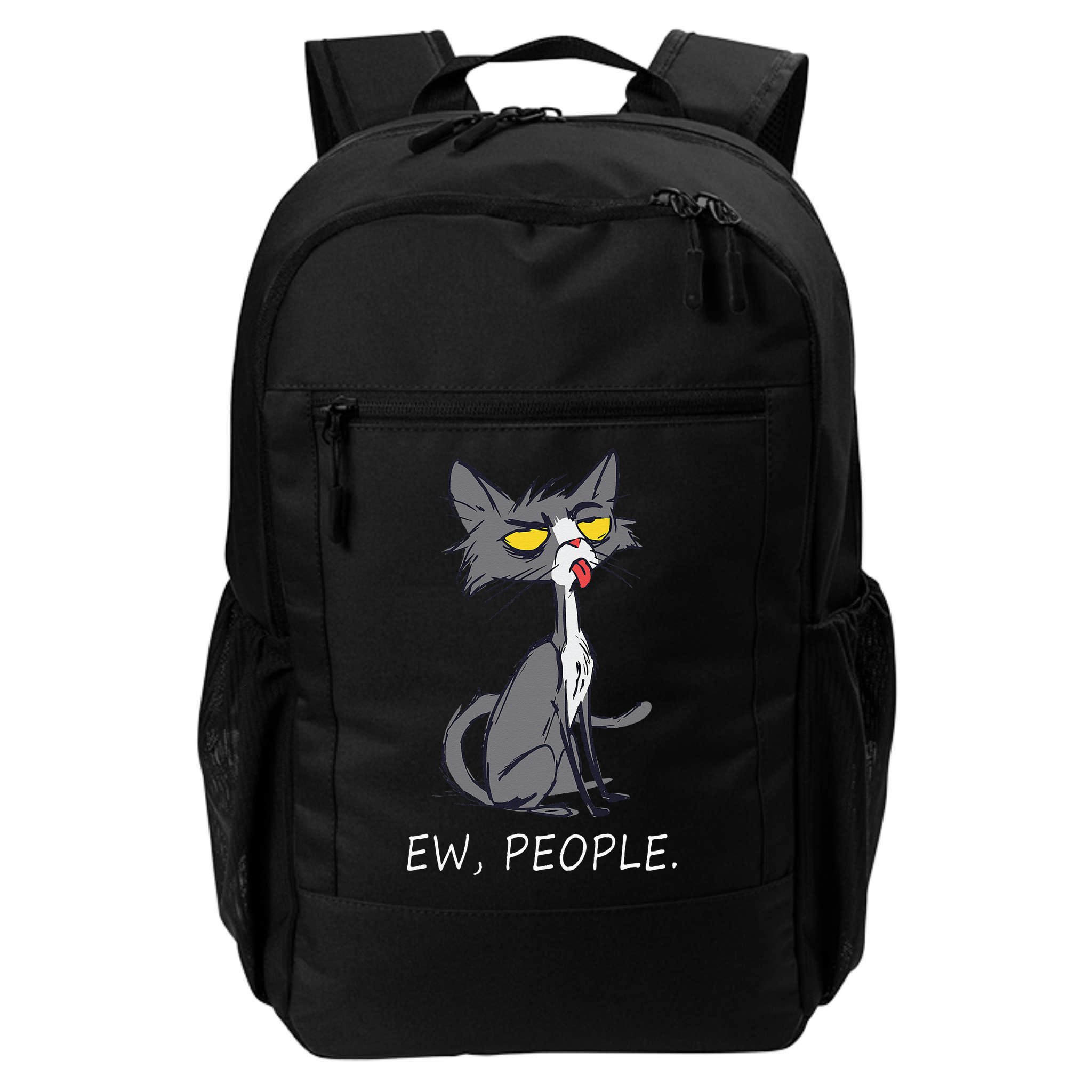 Funny Cat Ew People Meowy Cat Lovers Backpack