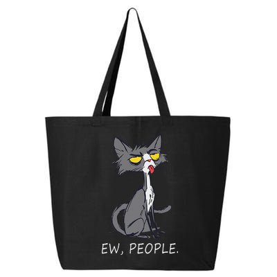 Funny Cat Ew People Meowy Cat Lovers 25L Jumbo Tote