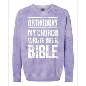 Funny Christian Eastern Orthodox Colorblast Crewneck Sweatshirt