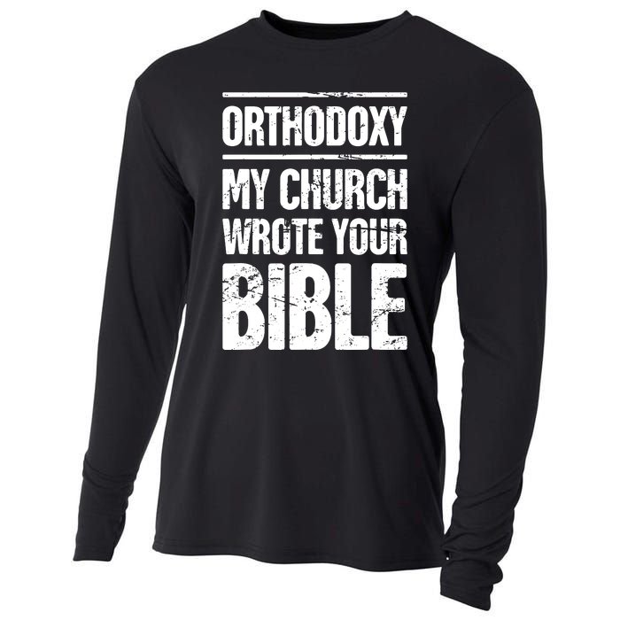 Funny Christian Eastern Orthodox Cooling Performance Long Sleeve Crew