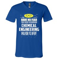 Funny Chemical Engineering Major Design Have No Fear Gift V-Neck T-Shirt