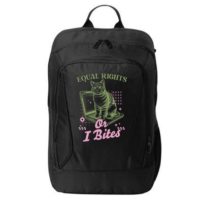 Feminist Cat Equal Rights Or I Bites Cat City Backpack