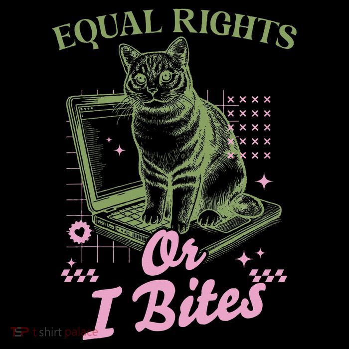 Feminist Cat Equal Rights Or I Bites Cat Backpack