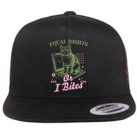 Feminist Cat Equal Rights Or I Bites Cat Flatbill Hat