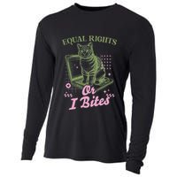 Feminist Cat Equal Rights Or I Bites Cat Cooling Performance Long Sleeve Crew