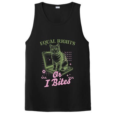 Feminist Cat Equal Rights Or I Bites Cat PosiCharge Competitor Tank